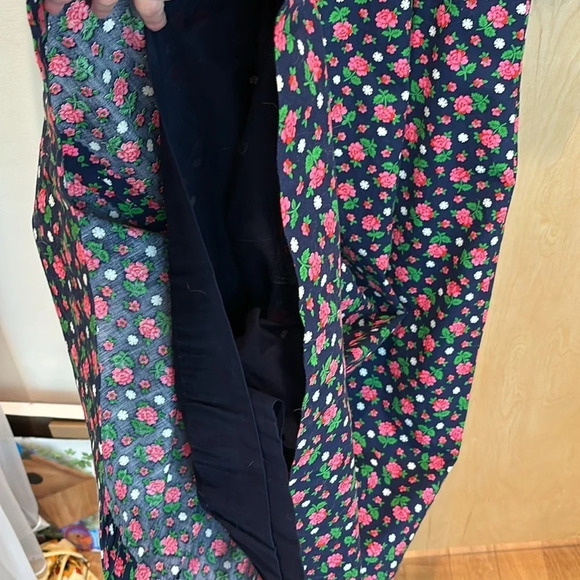 Vintage Maxi Dress Colorful 70s Floral Handmade XL - Picture 9 of 10